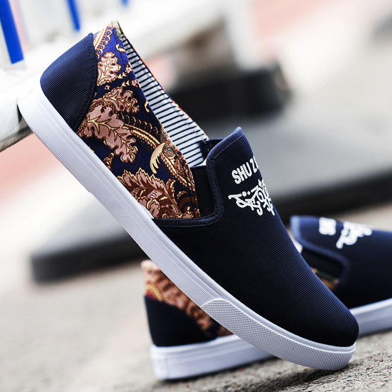 布鞋男春季青春潮流休闲男鞋韩版潮透气帆布鞋英伦运动懒人鞋板鞋|ruв категории Мужская обувь, низкий чистка - от Buy2taobao.com для оказания профессиональной услуги покупки агента Taobao