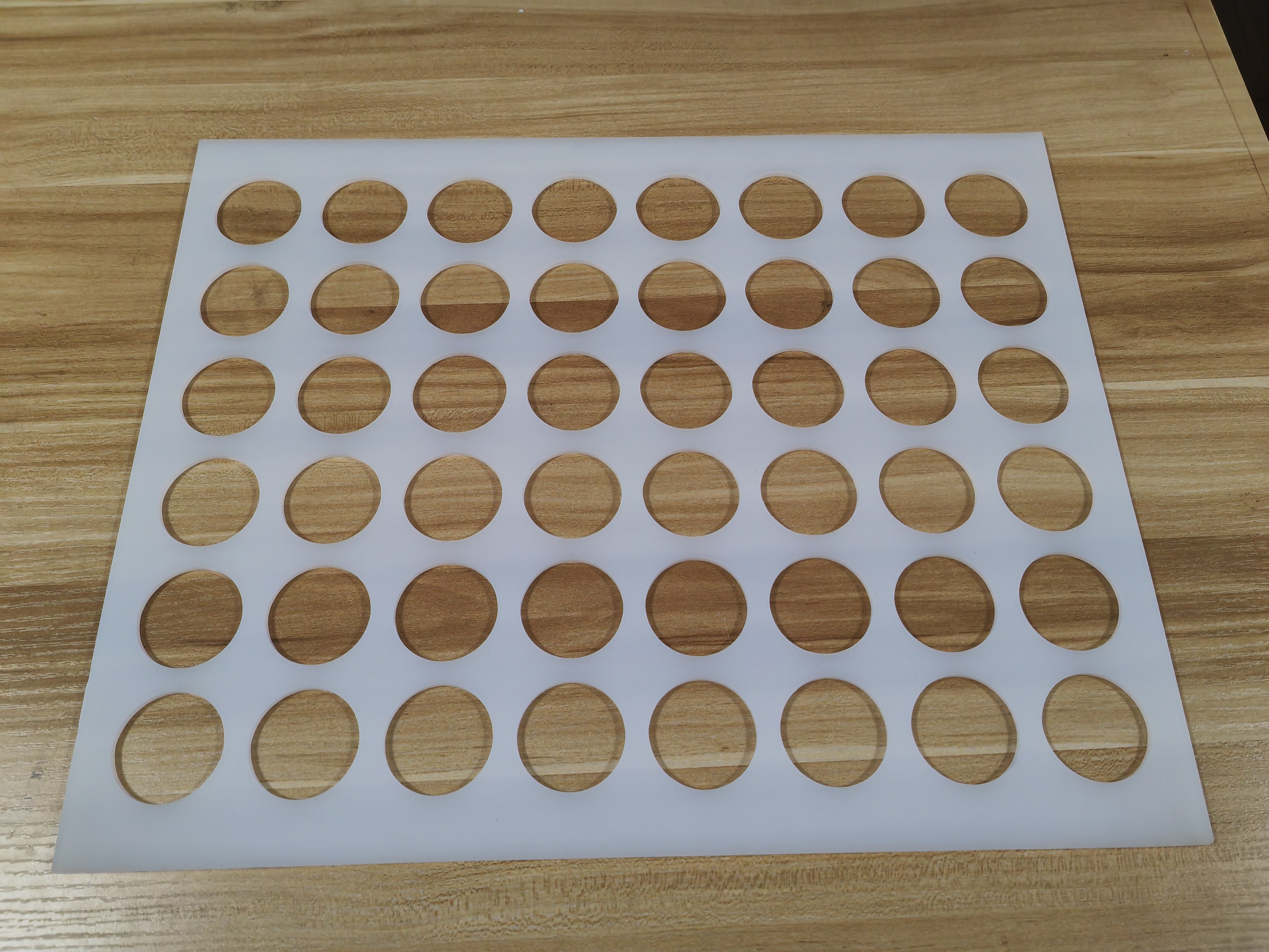 定制圆4.5厘米48孔硅胶肉脯模巧克力饼干厚4mm整模尺寸46@37cm,厨房/烹饪用具,烘焙模具,淘宝优惠券,粉丝福利购,淘宝优惠卷