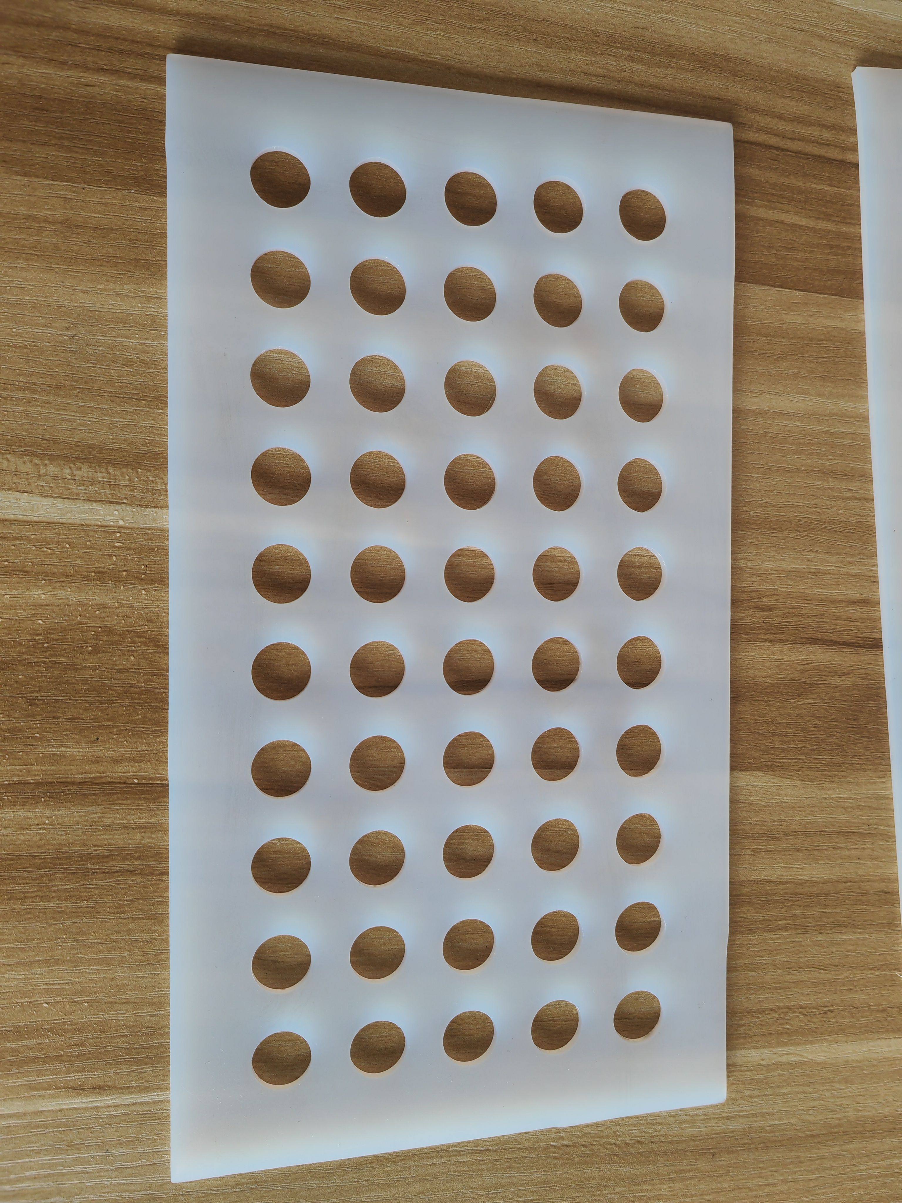 定制直径1.5cm圆厚2mm硅胶饼干巧克力插片模支持定制其他厚度