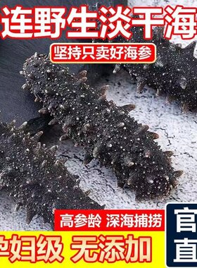 9年大连深海野生淡干海参海参500g干货深海辽刺参海参礼盒顺丰邮