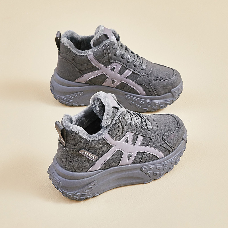 加绒保暖雪地靴女2025冬季新款厚底防滑老爹鞋女款户外休闲棉靴,女鞋,时尚雪地靴,淘宝优惠券,粉丝福利购,淘宝优惠卷