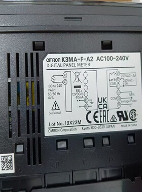 供应原装全新正品OMRON欧姆龙频率计K3MA-F-A2 AC100-240V