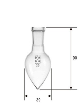 SIBATA柴田科学 SPC 梨形烧瓶 SPC-15 10mL 030130-1510