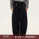 宽松不褪色牛仔气球裤 SOMENUM森林 25AW「弯刀廓形」百搭男女四季