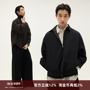 SOMENUM森林 25AW 「双面穿」老钱休闲男女通勤格纹衬衫夹克外套
