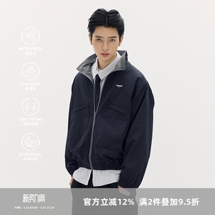 SOMENUM森林「双面穿」通勤外套男女宽松休闲百搭情侣户外短夹克