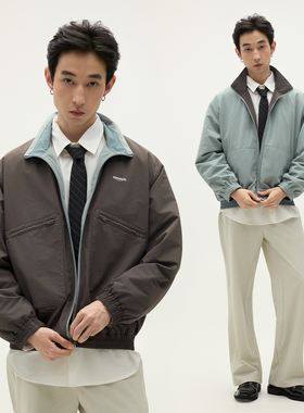 SOMENUM森林 25AW短款男女复古宽松休闲情侣防风户外通勤夹克外套
