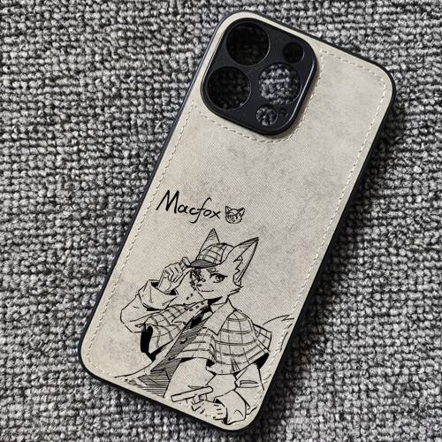 多多罗神探迈克狐动漫周边布纹手机壳适用iphone16苹果17华为mate80荣耀winRT小米17红米K90一加15ace6iqoo13