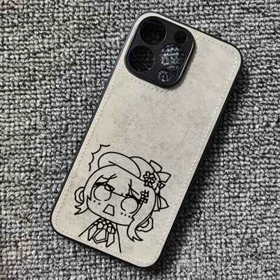 魔法少女的魔女审判橘雪莉表情周边布纹手机壳适用iphone17苹果16华为P70NOVA14荣耀400小米14一加13T红米k80