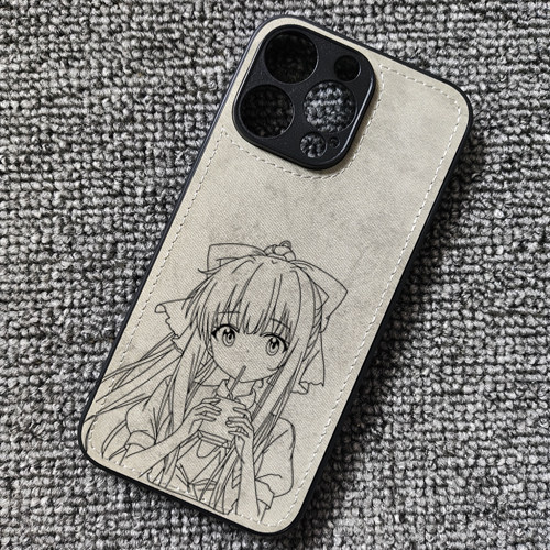 鸟之诗air神尾观铃动漫周边布纹手机壳适用iphone16苹果15华为NOVA14荣耀小米14红米K80一加ace5至尊iqooneo9