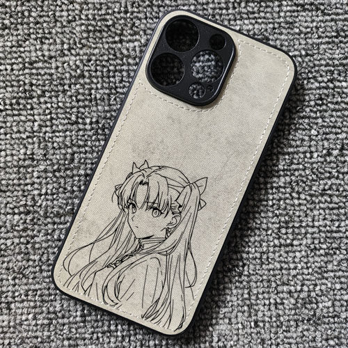 命运之夜远坂凛FGO动漫周边布纹手机壳适用iphone16pro苹果15华为NOVA14荣耀400小米14红米K80一加