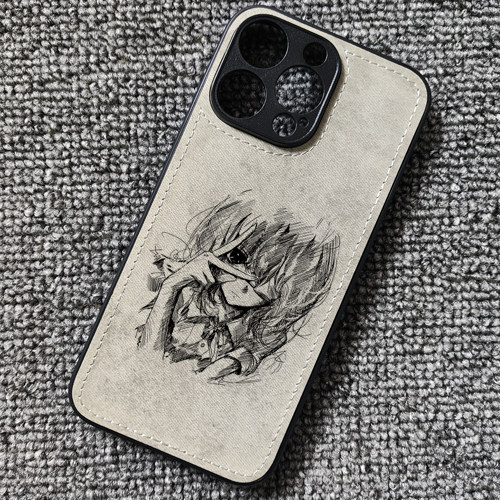 Another见崎鸣动漫周边布纹手机壳适用iphone16pro苹果14华为mate70pro荣耀magic6红米K80一加ace3oppofindx8