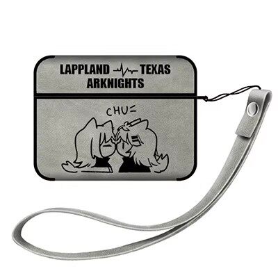 明日方舟 双狼周边苹果耳机保护套适用AirPodsPro第二代耳机保护壳翻毛皮2/3代全包Airpods4代软壳拉普兰德