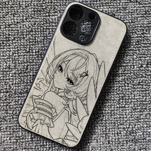 线稿蕾米埃尔动漫周边布纹手机壳适用iphone18苹果17华为p70荣耀MAGIC9红米K90小米17一加16iqoo16VIVOX500