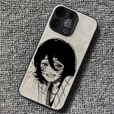 LookBack暮然回首京本动漫线稿布纹手机壳适用iphone16苹果14华为mate60荣耀300红米K80小米15一加13VIVOS20