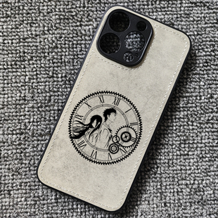 命运石之门冈部伦太郎动漫布纹手机壳适用iphone16p苹果华为P70小米15红米K70iqoo13一加ACEIQOONEO9z9turbo3