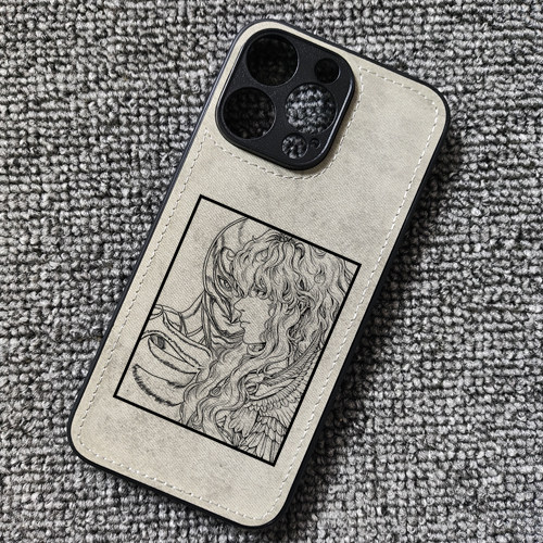 剑风传奇 格里菲斯周边布纹手机壳适用iphone16promax苹果17pro华为mate60小米14一加ace5红米k80至尊iqoo13