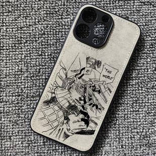 Jojo迪亚哥布兰度DIO周边布纹手机壳适用iphone17p苹果16华为mate60pro小米14红米K80至尊iqooneo11一加ace6