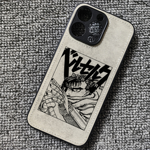 剑风传奇 格斯动漫周边布纹手机壳适用iphone17promax苹果16pro华为mate60pro小米17红米K80至尊iqoo13一加13