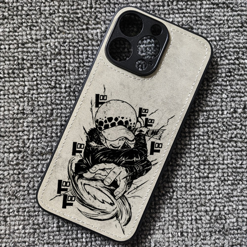 海贼王特拉法尔加罗周边布纹手机壳适用iphone17苹果华为mate60小米17一加13红米k80iqoo15Tvivox300荣耀600