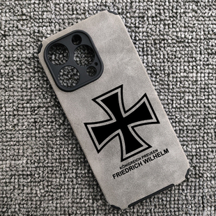 铁十字普鲁士王国德国勋章德意志罗马帝国手机壳适用于iphone16苹果小米14三星S24红米K70华为60荣耀IQOONEO5