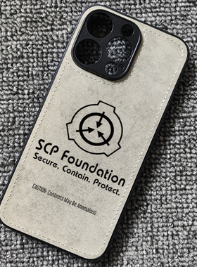 scp基金会周边布纹手机壳适用iphone16proMAX苹果15华为MATE60小米14红米K70iqooneo9一加ACE3IQOO12