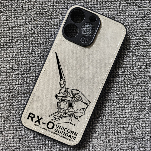 机动战士高达UC独角兽动漫周边布纹手机壳适用iphone16苹果17华为mate60荣耀WINRT小米17红米K90一加13iqoo15