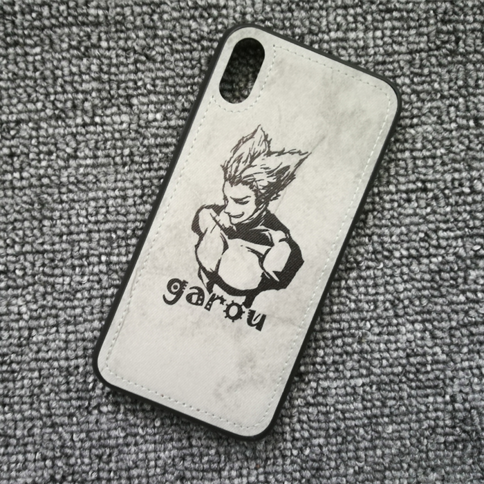 适用于iphoneXR 13promax xs 8plus 一拳超人 饿狼 布纹手机壳
