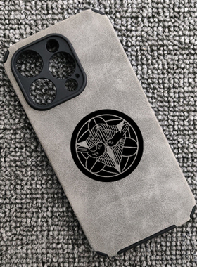 日本战国武将上杉谦信家纹周边手机壳适用iphone15promaxvivox90苹果14小米13红米k70华为p60荣耀90三星S23U