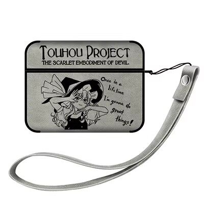 东方project雾雨魔理沙动漫周边苹果耳机保护套适用AirPodsPro第二代耳机保护壳翻毛皮2代全包Airpods4代pro3