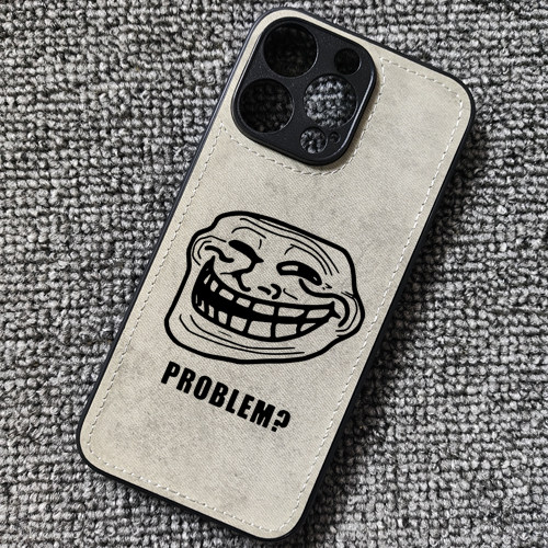 恶搞表情包Trollface巨魔脸周边布纹手机壳适用iphone16苹果17华为荣耀win小米17红米TURBO5一加13oppofindx9