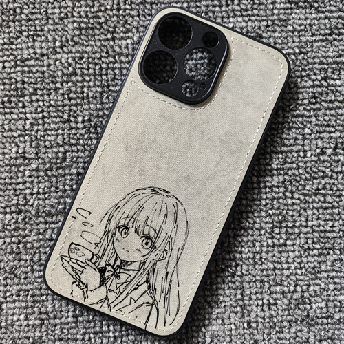 邻家天使 椎名真昼周边布纹手机壳适用iphone16promax苹果17华为mate70pro荣耀400红米K80小米15一加13iqoo15