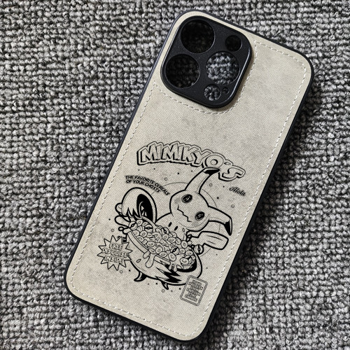 线稿谜拟Q周边布纹手机壳适用iphone16promax苹果17华为mate70pro荣耀90小米14红米K80至尊iqoo13一加ace5