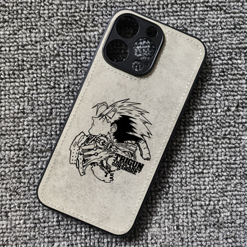 枪神trigun动漫周边布纹手机壳适用iphone16PRO苹果15华为mate60荣耀magic6小米14红米K80一加ACE3oppofindx8