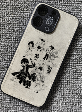 p5女神异闻录周边布纹手机壳适用iphone16promax苹果15华为pura70红米K60小米14一加13Tiqoo12华为mate60pro