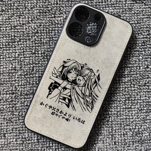 超时空辉夜姬周边酒寄彩叶布纹手机壳适用iphone17苹果16华为mate70小米15一加ace5红米k80iqooneo10荣耀WIN