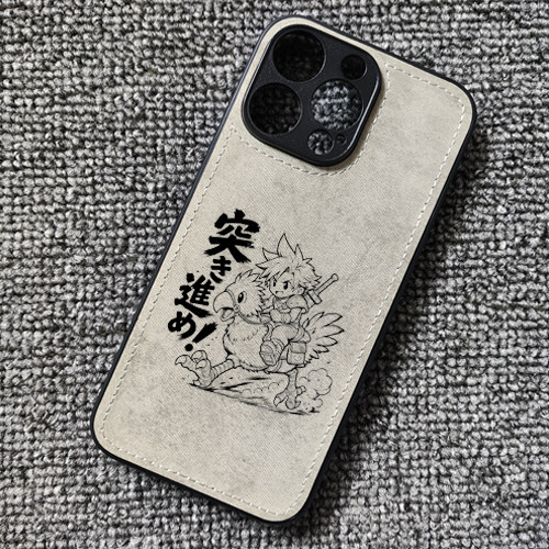 ff14最终幻想克劳德周边布纹手机壳适用iphone17promax苹果16p华为mate80小米17红米K80一加13iqoo15荣耀WIN