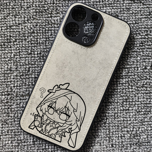 鸣潮Q版守岸人游戏周边布纹手机壳适用iphone17苹果16小米15荣耀400红米k80华为mate70一加ace5iqoo13OPPO
