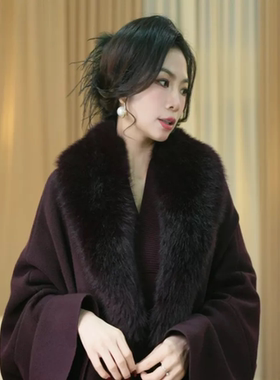 宝儿姐LEMONDISIN秋冬加厚保暖毛毛领气质优雅时尚围巾女