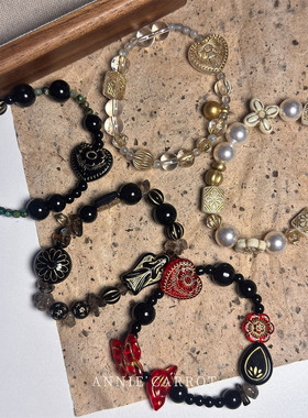 vintage孤品绝美复古小众手链