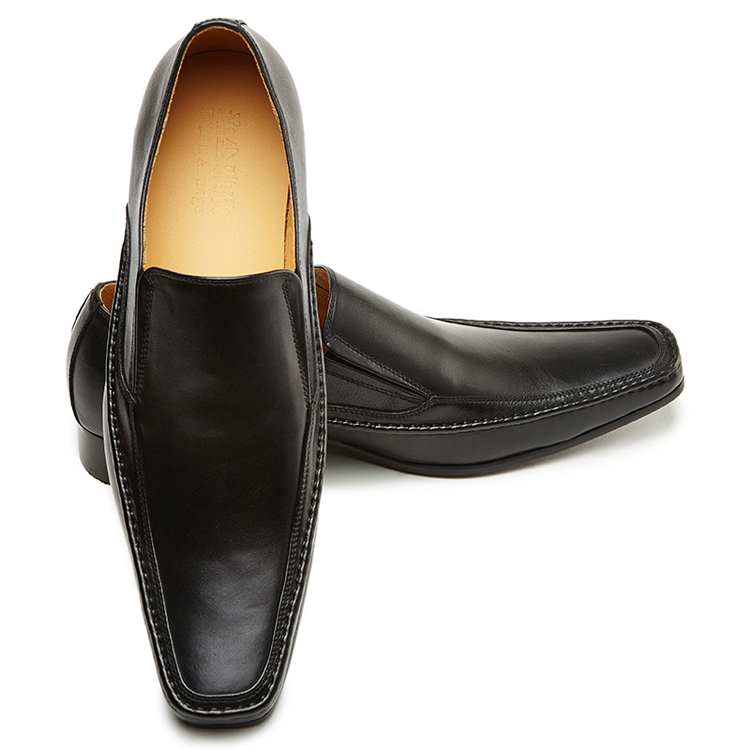 逸尘雅致款高档商务正装方头套脚男士皮鞋 婚庆演出礼服鞋