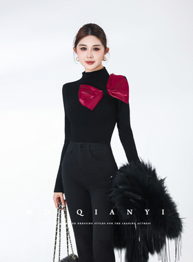 MD千亿【绮丽香风】2025冬时尚气质显瘦法式保暖加绒上衣