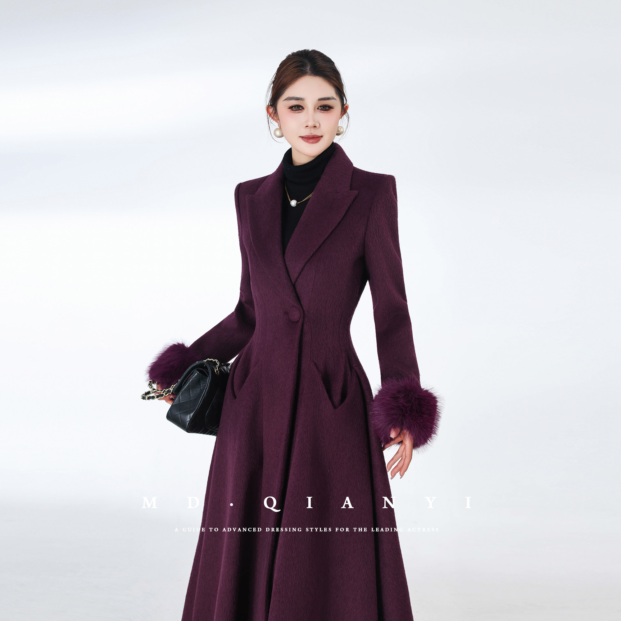 MD千亿【向暖而生】2025冬季新款羊毛毛呢外套百搭时尚休闲