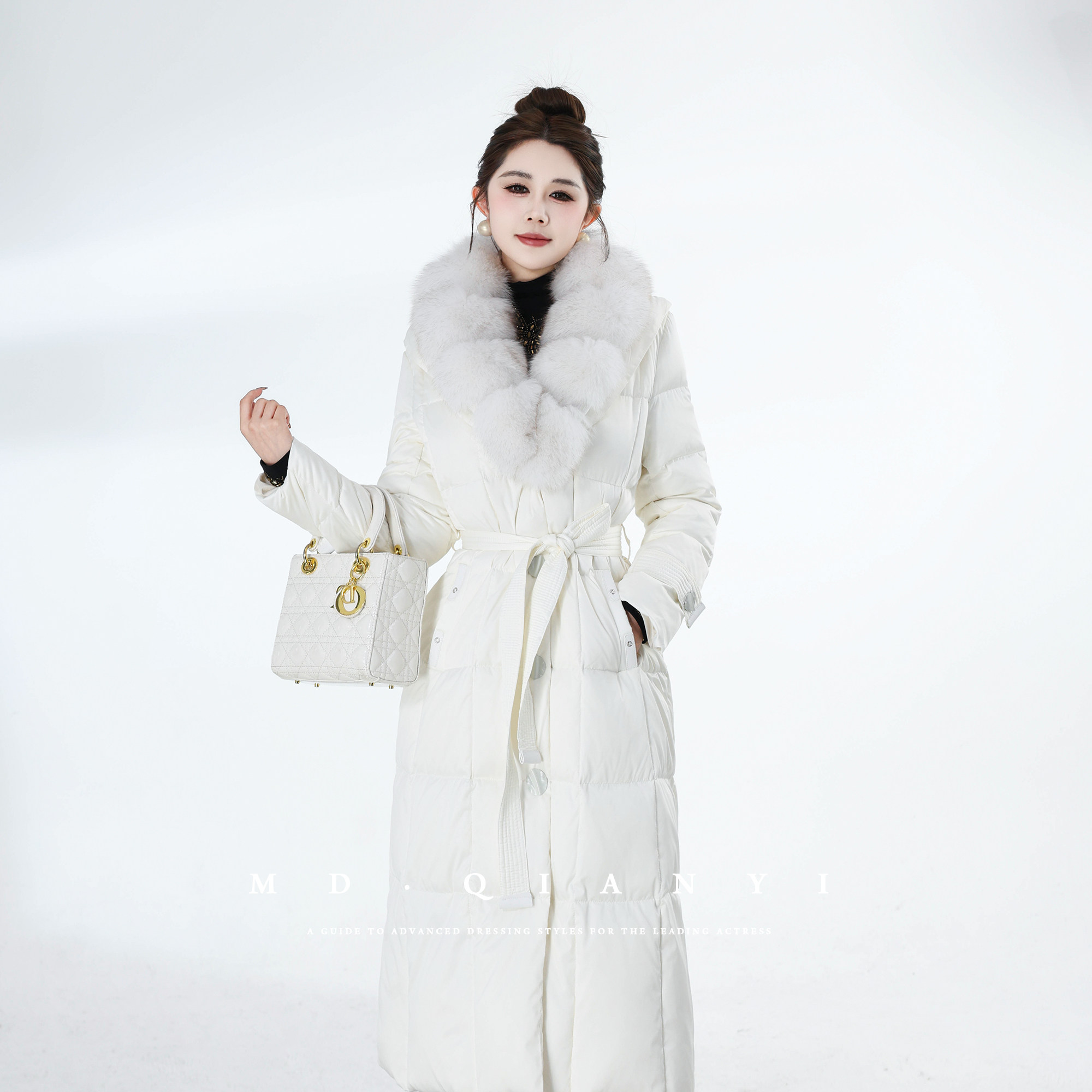 MD千亿【云雪绒宫】2025秋冬百搭长款显瘦气质千金羽绒服