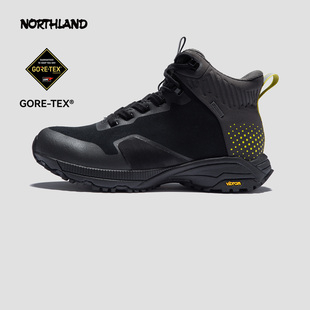 诺诗兰V底防滑新款户外徒步鞋GORETEX防水耐磨低帮登山鞋男