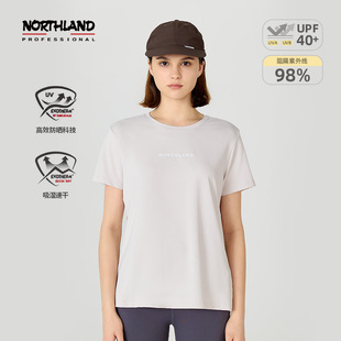 防晒短袖 T恤吸湿速干户外运动NTSEH2316Z 春夏女式 诺诗兰24年新款