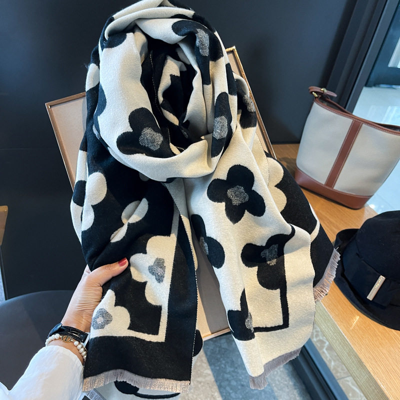 秋冬季仿羊绒围巾女士双面甜美鸡蛋花百搭加厚保暖围脖学院风披肩,服饰配件/皮带/帽子/围巾,围巾/丝巾/披肩,淘宝优惠券,粉丝福利购,淘宝优惠卷