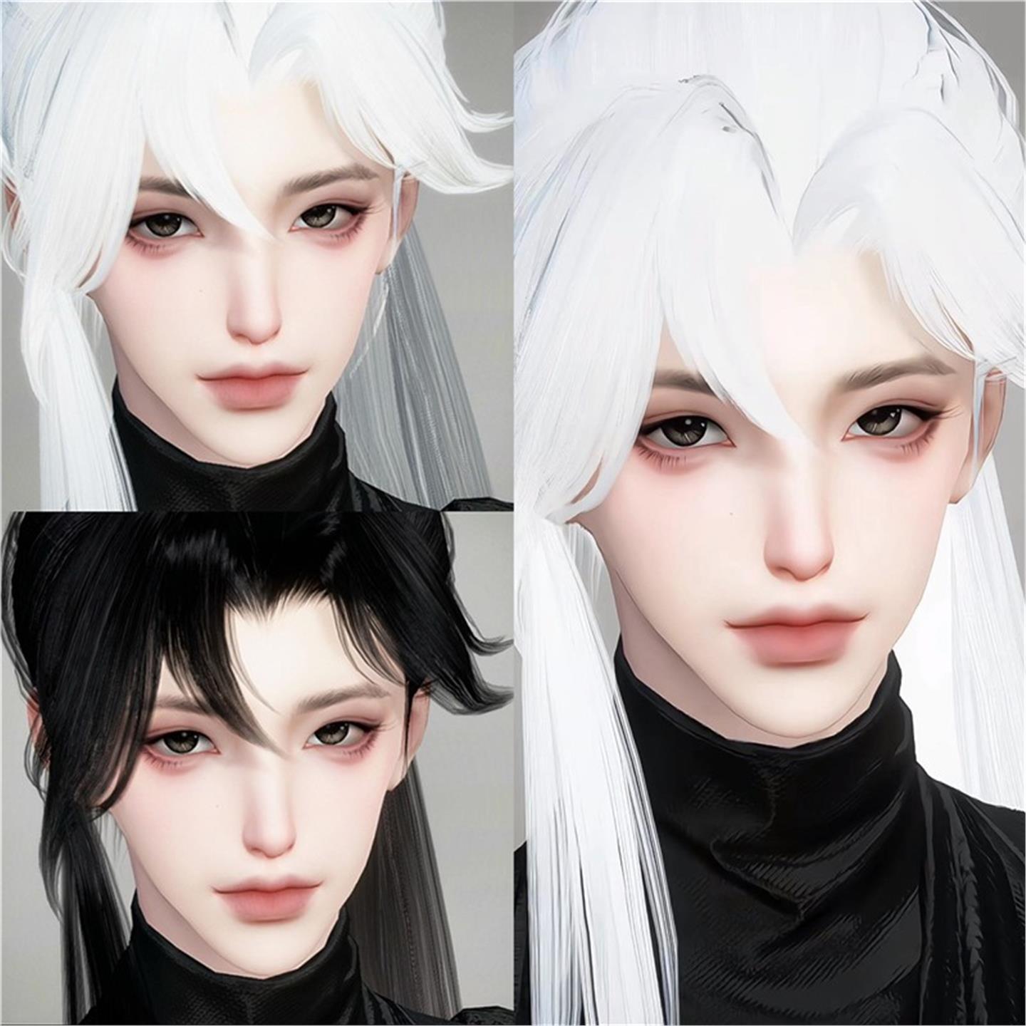 发4 N3 竹枝 多恩 冷脸宅 矢吻鱼 逆水寒手游捏脸女通用