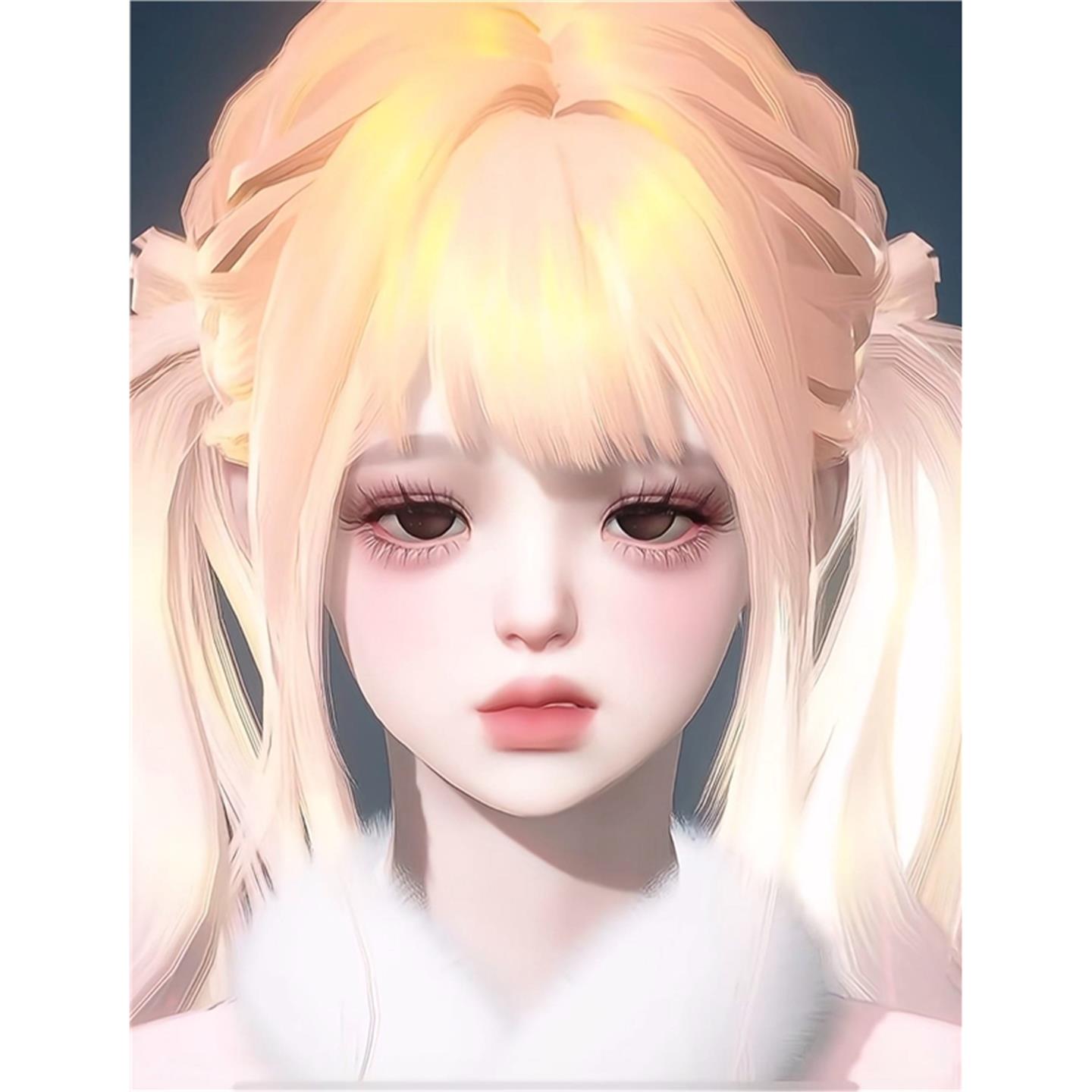 月百合 damon7  逆水寒手游捏脸女通用