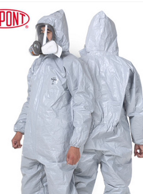 杜邦Tychem F级连体防护服氢氟酸耐酸碱防化服强酸碱有机溶剂隔离